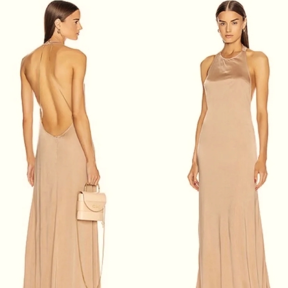 Alexis Dresses & Skirts - ALEXIS Xaverie nude chain dress